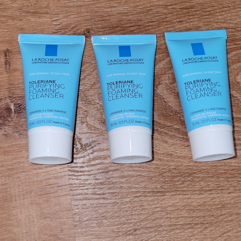 LA ROCHE-POSAY Toleraine Purifying Foaming Cleanser - 3X travel size .5oz